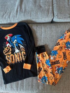 Sonic halloween boy pajama set